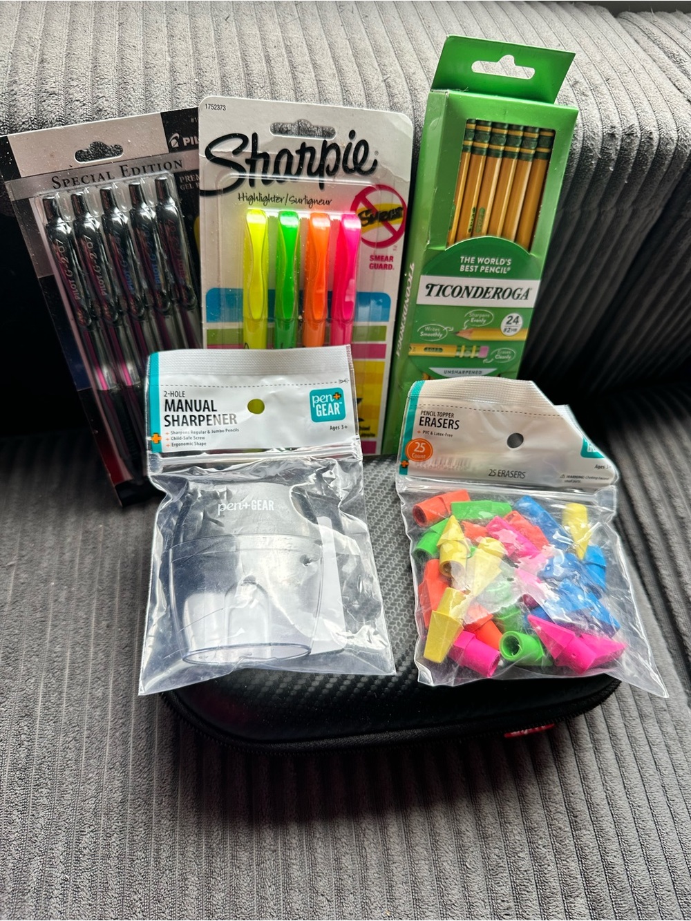 Ticonderoga Yellow Pencil Pack with Neon Highlighters & Accessories